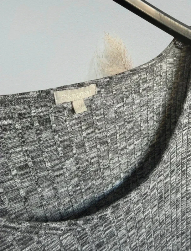 zwangerschapsjurk met split grijs 42/XL voor aanstaande moeders – photo 4